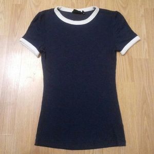 Urban outfitters navy blue tee